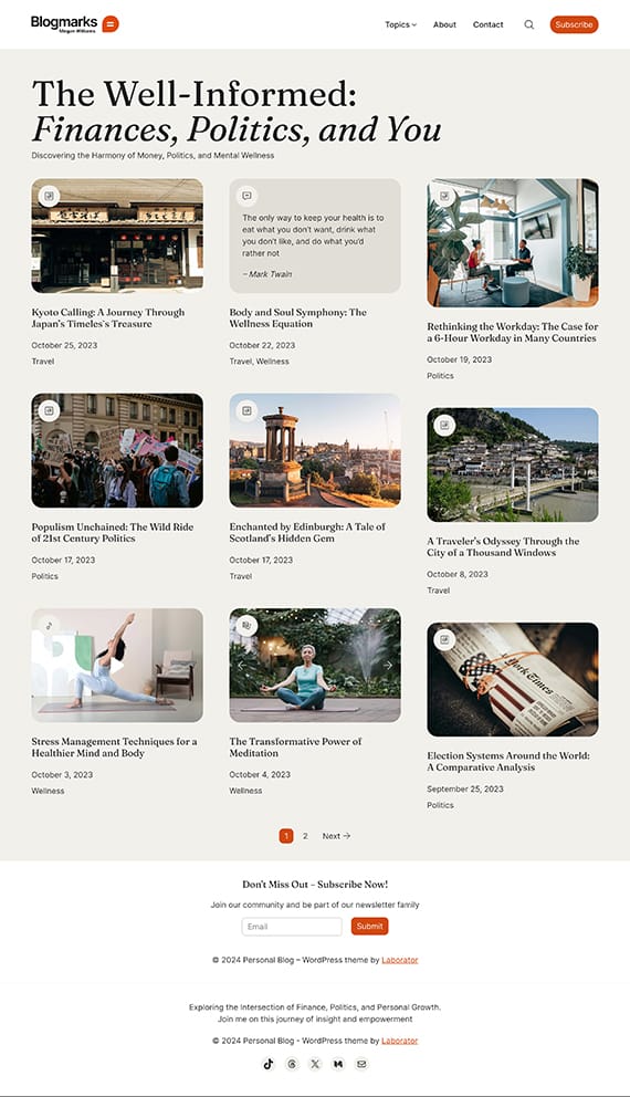 Personal Blog